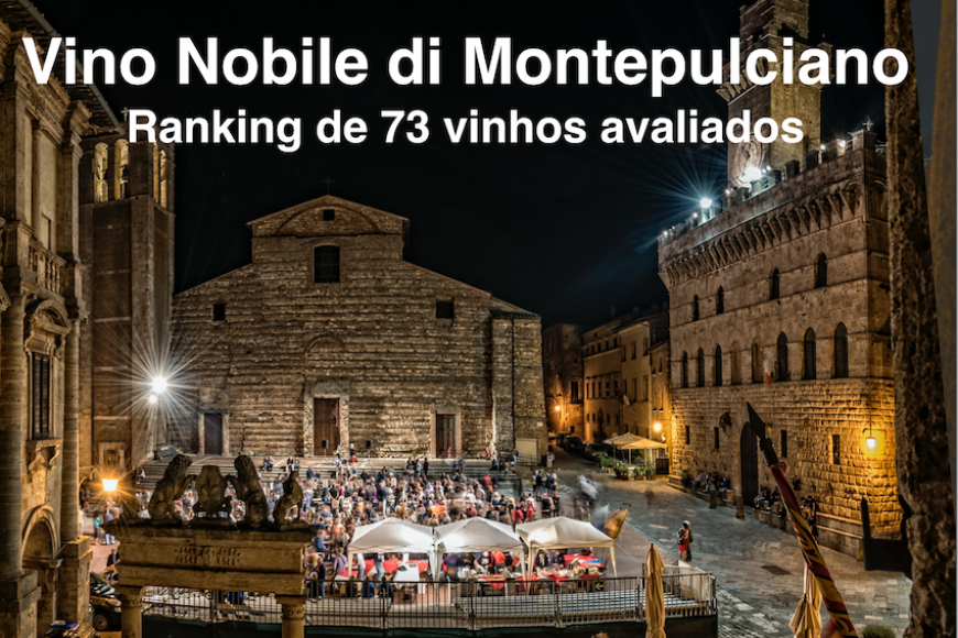 Vino Nobile di Montapuciano, ranking de 73 vinhos avaliados