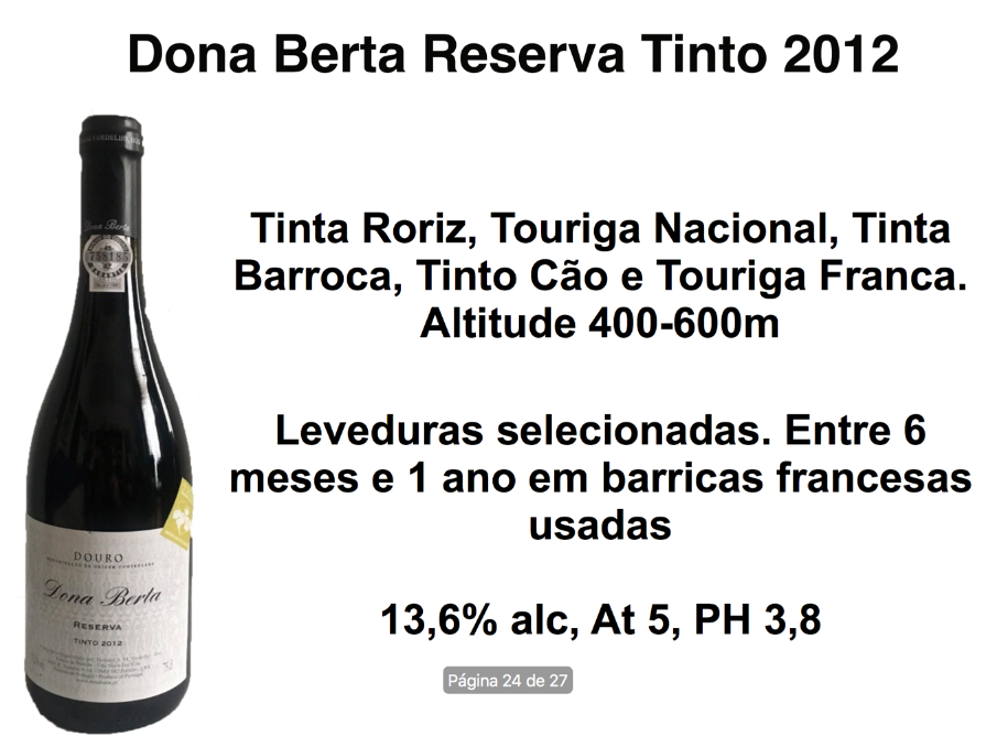 Chico Carreiro traz os vinhos Dona Berta, uma novidade do Douro